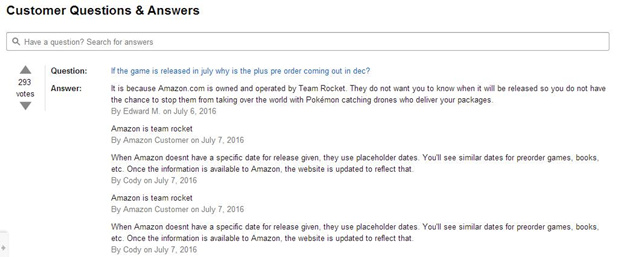 美国Amazon开售Pokemon Go Plus手环却不发