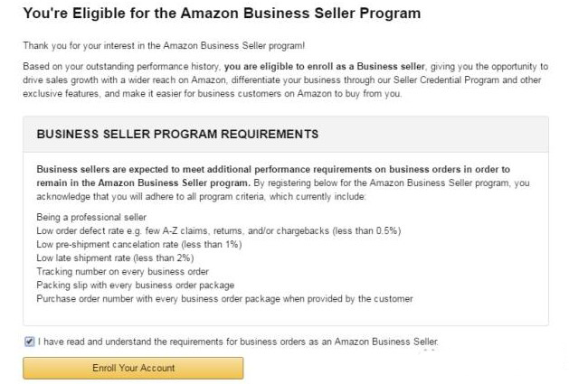 两张表告诉你入驻Amazon Business要求和销售