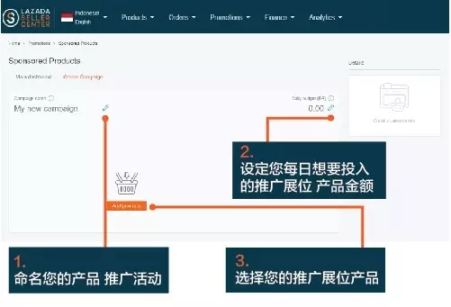Lazada推出全新付费广告“推广展位”，附Lazada推广展位创建步骤
