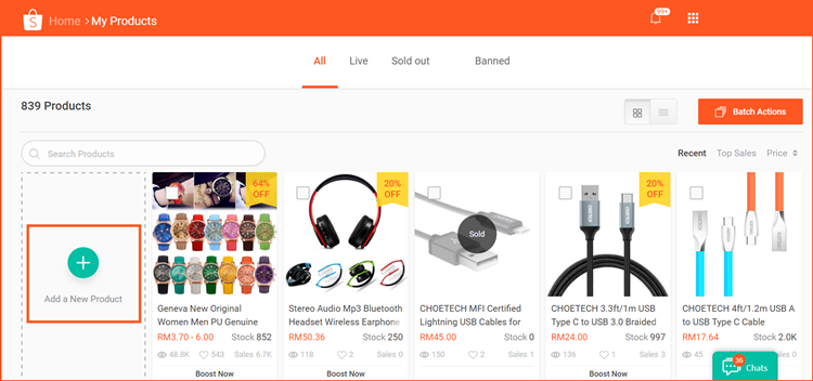 Shopee产品上传