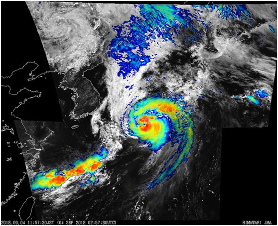 25年来最强台风“横扫”日本！超35万家庭停电停水，数百航班被取消
