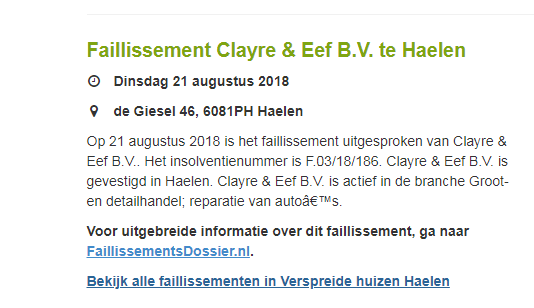 警惕！荷兰家居饰品零售商Clayre & Eef BV破产，中国多家供应商蒙受损失