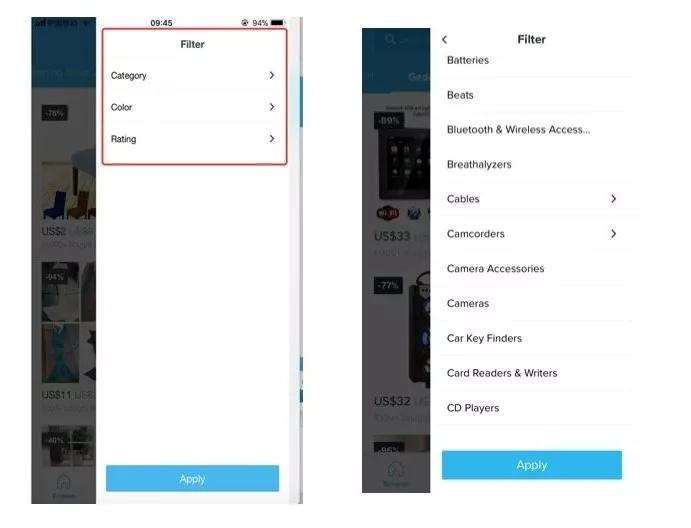通过wish app筛选功能中显示的分类标题,撰写产品标题,tags和pb关键词