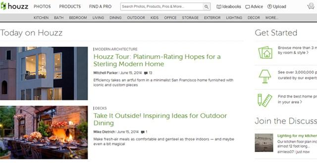 家装网站Houzz流量分析:以内容取胜