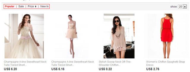 小月月：如何给外贸B2C网站商品进行排序