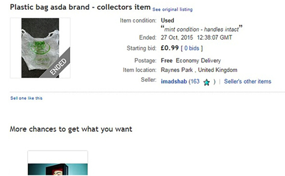 英国新规引发的“血案”，eBay惊现1000英镑塑料袋