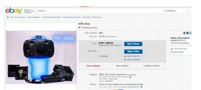 虚拟现实设备，下一款爆买？ebay已售标价8000元