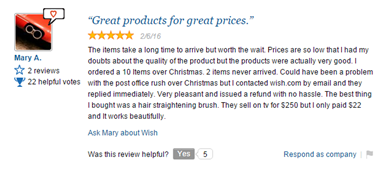 海外买家是这样评价移动电商Wish的！