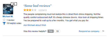 海外买家是这样评价移动电商Wish的！