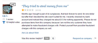 海外买家是这样评价移动电商Wish的！