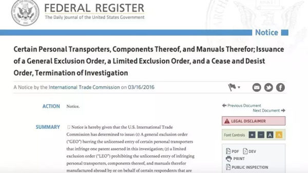 一波未平，一波又起！平衡车在美国再次被禁，这次不是因为起火！