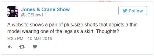 因为产品标题用的“Fat Lady”，移动购物应用Wish又被外媒点名了