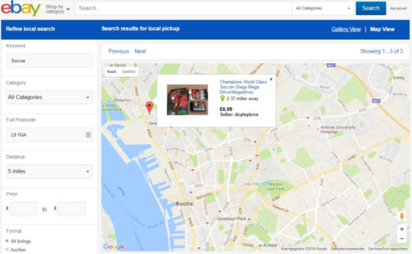 eBay英国站推出Local eBay，电商购物更便捷