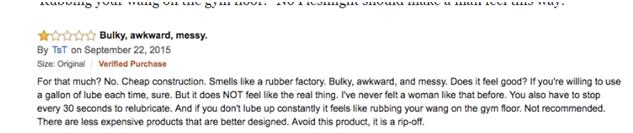 让国外买家告诉你，买到性用品假货被坑是什么感受