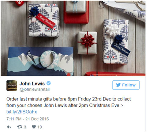 圣诞“点击取货”需求巨大，多家零售商延迟最后一刻截止日期