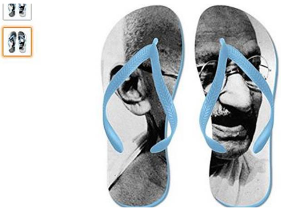 甘地头像被印在拖鞋上，印度又怒了