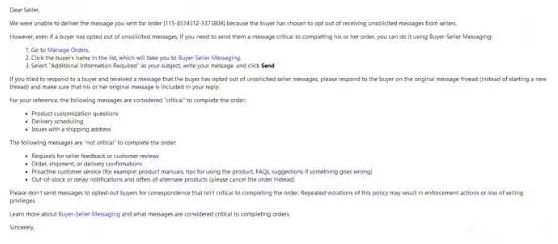 亚马逊开始阻挡卖家发送邮件给客户，怎么破？