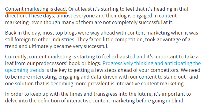 ​只有创意可不够，成功的内容营销还要做好这三点！