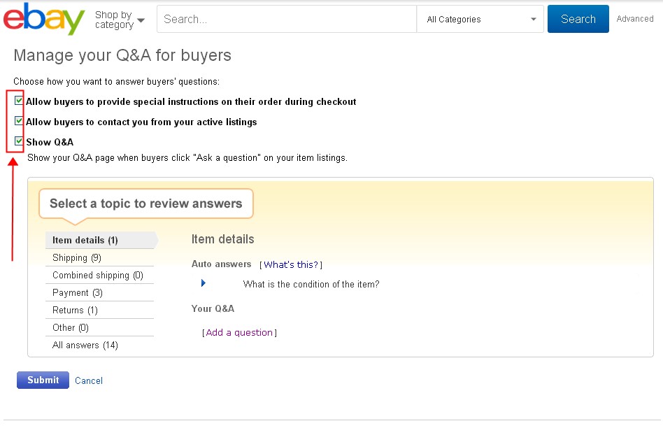 【eBay新手开店】eBay卖家如何设置买家常见问题？