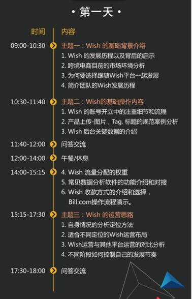 加场！VC商学院综合技能培训班之“Wish平台运营一课通”深圳启动开课