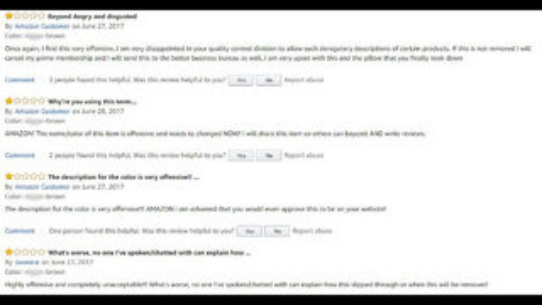 亚马逊卖家犯众怒，使用种族歧视语言被投诉