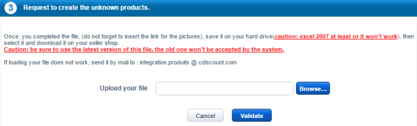 Cdiscount平台批量创建/上传产品的步骤详解