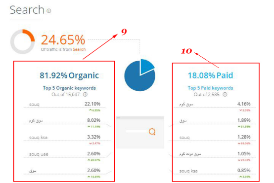 扒一扒中东电商平台Souq的流量来源分布