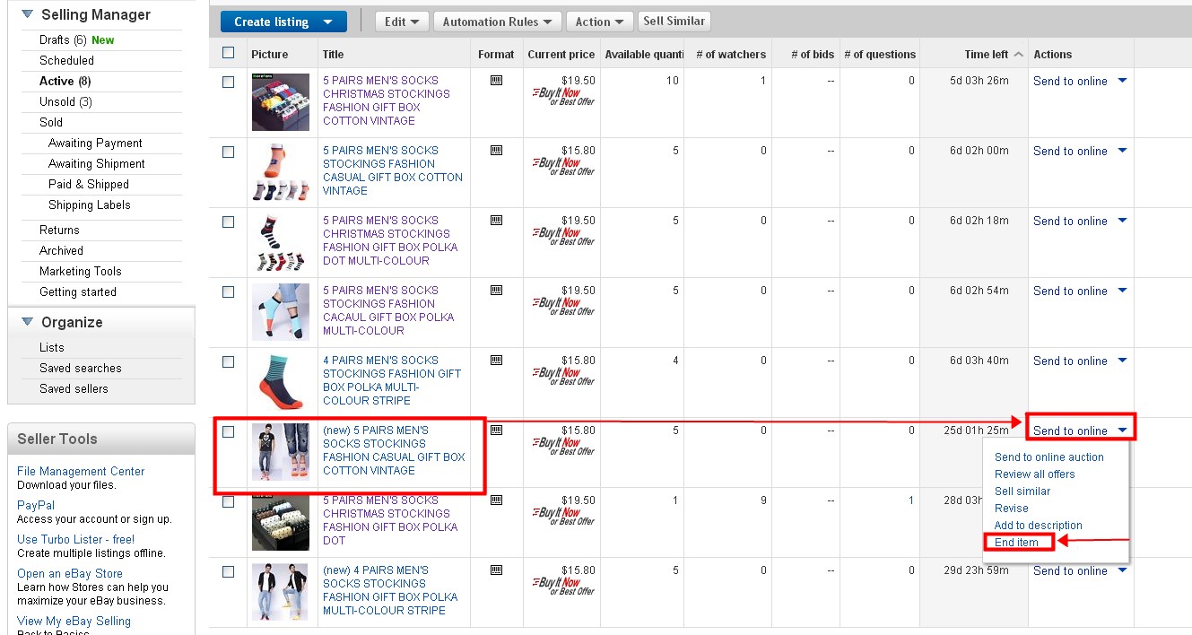 eBay可以提前结束拍卖刊登吗？