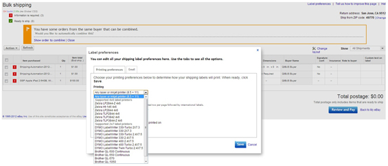 使用eBay Labels发货常见问题解答