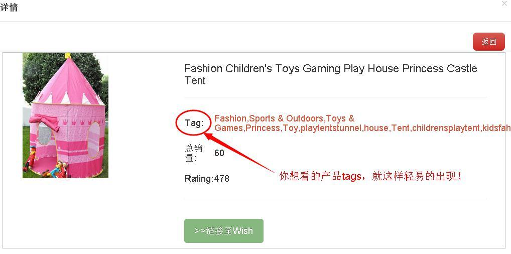 怎么查看竞争对手商品的Wish tags？
