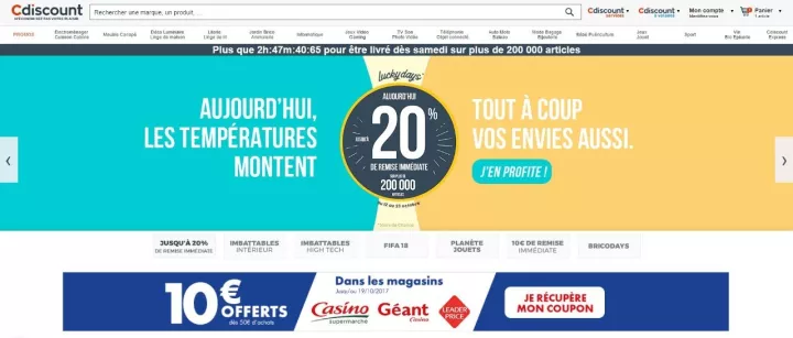 Cnova（Cdiscount）2017年第三季度营收增长18%