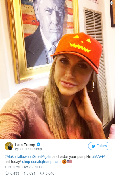 特朗普政府推萬圣節版本“Make America Great Again”帽子，售價45美元被搶購一空