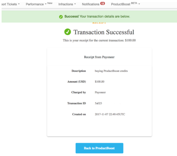 Wish商户如何使用Payoneer购买ProductBoost额度？
