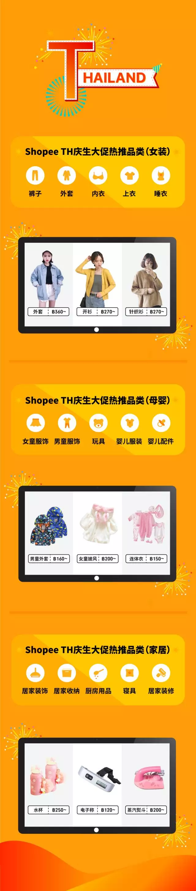 Shopee庆生大促选品指南：东南亚各大站点热卖品已经为您准备好了！