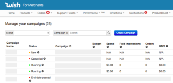最常见的Wish ProductBoost活动状态模式