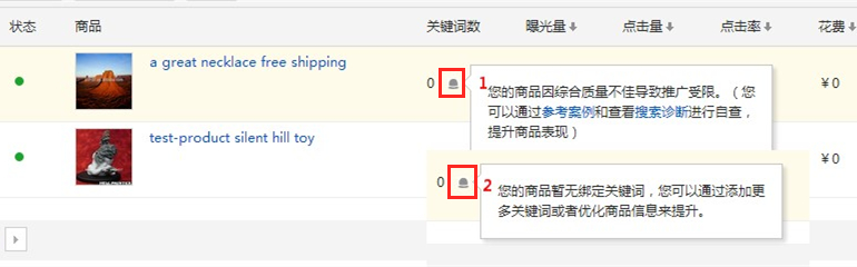 为什么速卖通直通车推广受限，关键词推广为0？