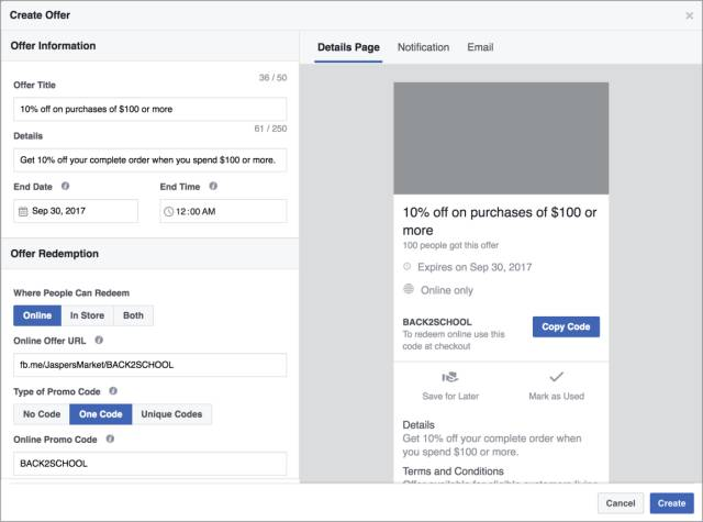 Facebook动态广告新功能：可以添加标签和优惠啦！
