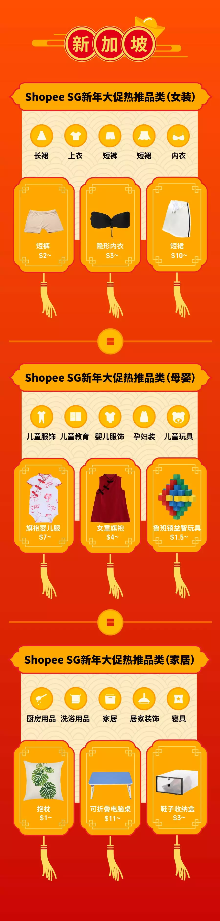 Shopee 2018新年大促爆款选品指南，开启一年爆单旺势！
