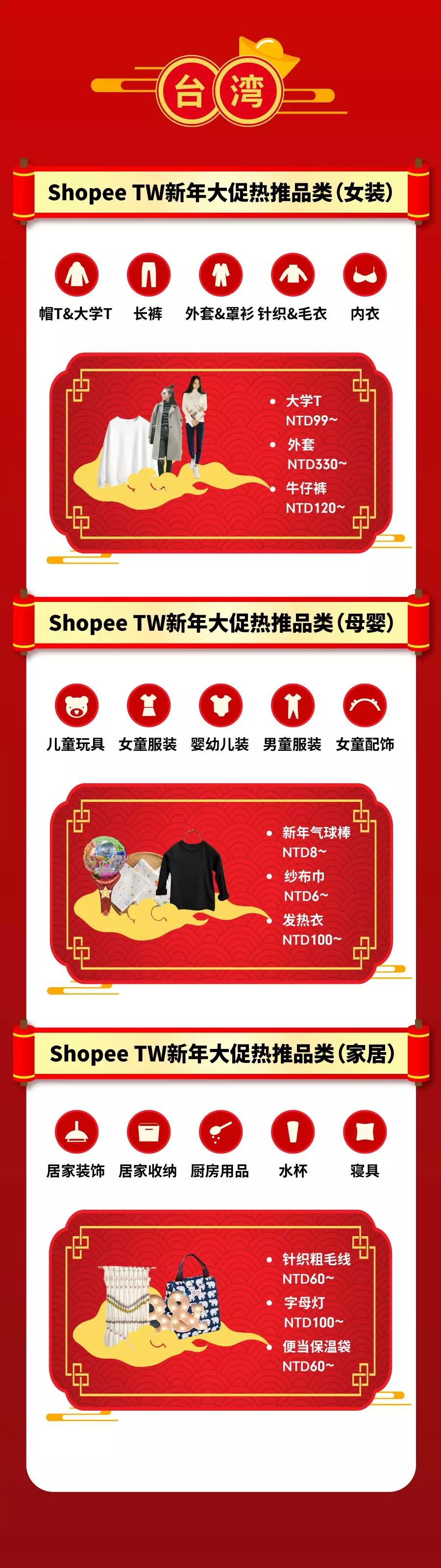 Shopee 2018新年大促爆款选品指南，开启一年爆单旺势！