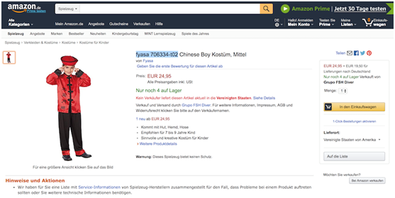 亚马逊和eBay listing中竟出现歧视亚洲人的产品图片！