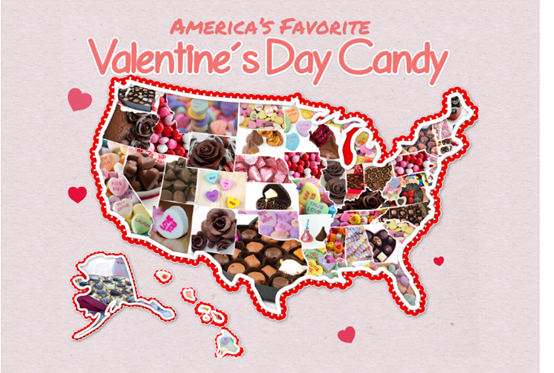 美国情人节糖果畅销榜出炉：老美最爱的还是一颗“心”