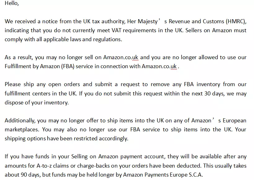 如果想继续在英国站销售，注册英国VAT迫在眉睫