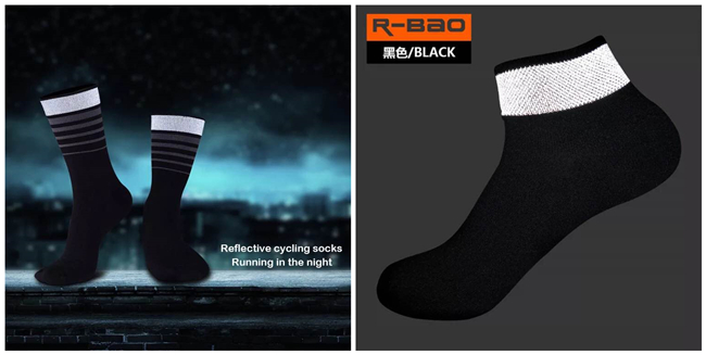袜子会反光，在爱运动的国家卖得可好了