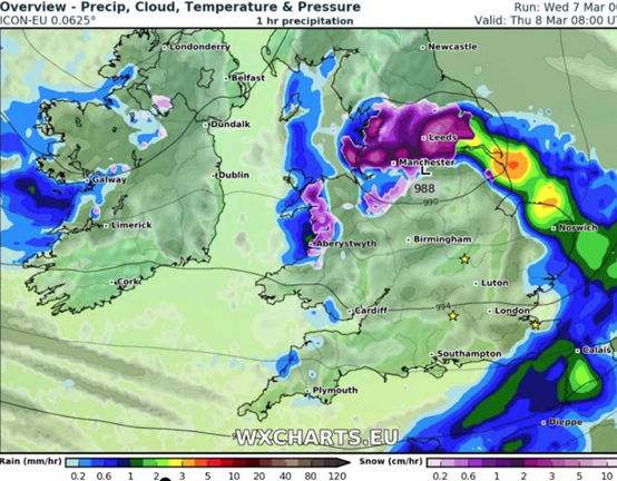 英国罕见寒潮来临，日损数十亿英镑，诸多行业遭重创