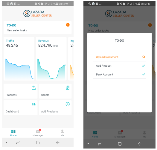 Lazada卖家中心APP版使用手册：注册及上传产品流程