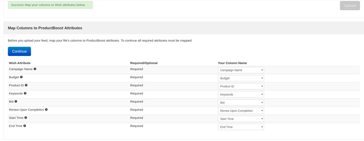 如何使用CSV功能创建ProductBoost活动？
