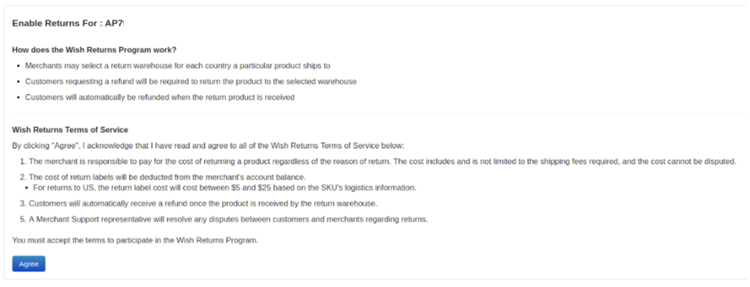 Wish Express美国退货项目是什么，如何开启产品退货功能？