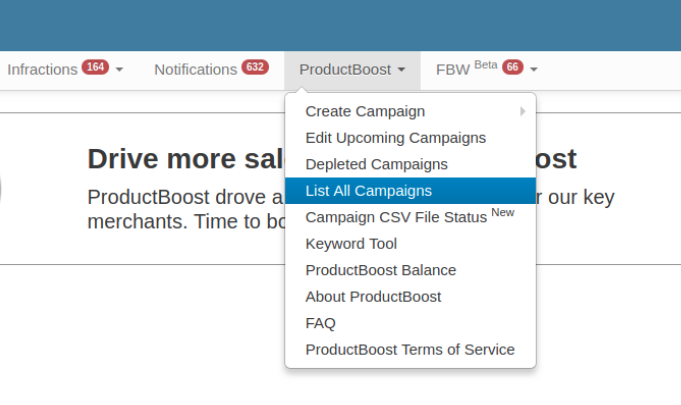 如何编辑正在运行的Wish ProductBoost活动？