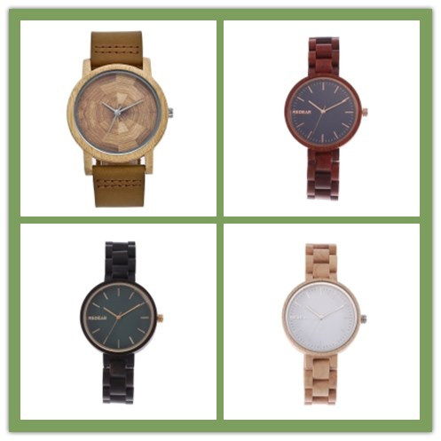 “环保时尚”的竹木手表，可为客户提供一对一定制服务