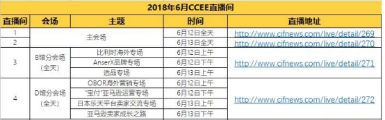 多渠道上线CCEE直播，直击现场实况！ 